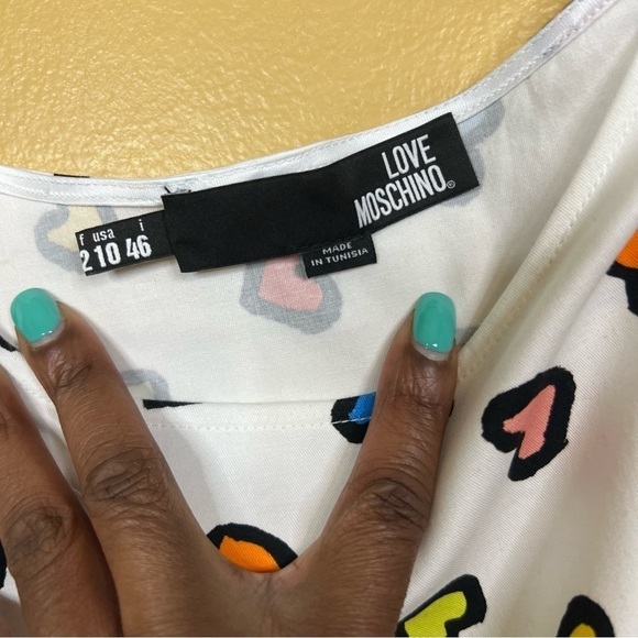 LOVE MOSCHINO | Multi color heart print dress - Picture 5 of 9